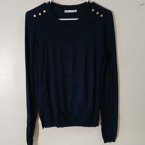 Ladies Lefties navy blue sweater - size L